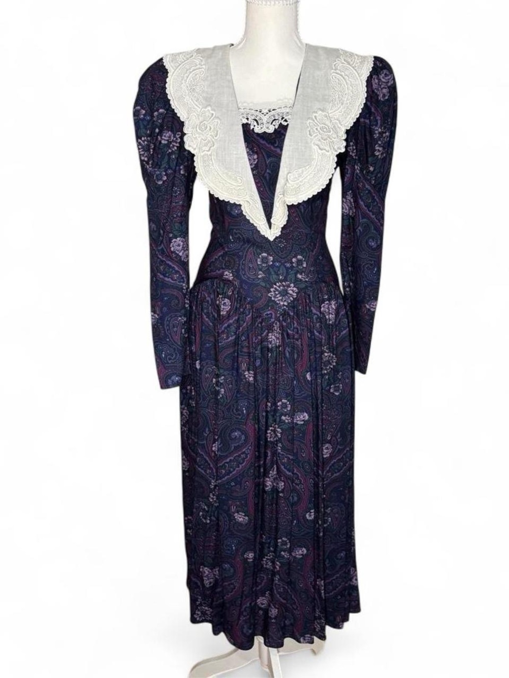 Scott McClintock purple paisley dress